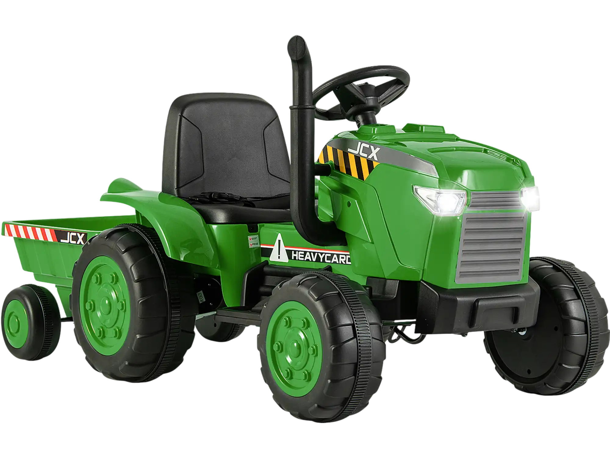 Costway 12V Kids Ride-On Tractor w/ Trailer & Remote Control 32471569 New