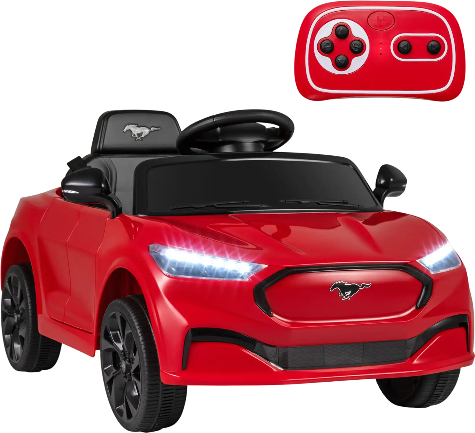 Costway Licensed Ford Mustang Mach-E 12V Kids Ride-On Car Parent Control Horn 30327484 New