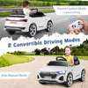 12V Kids Ride on Car Licensed Audi SQ8 with Remote Control and 3 Speeds-White - Gallery View 1 of 13