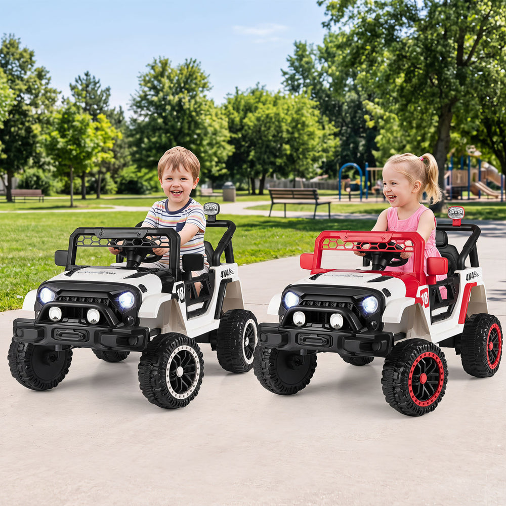 12V Kids Ride on Truck with Remote Control and 3 Speeds-Black - Gallery View 1 of 11