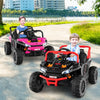 12V Kids Ride on Truck Off-Road UTV with Parental Remote and Lights-Black - Gallery View 1 of 11