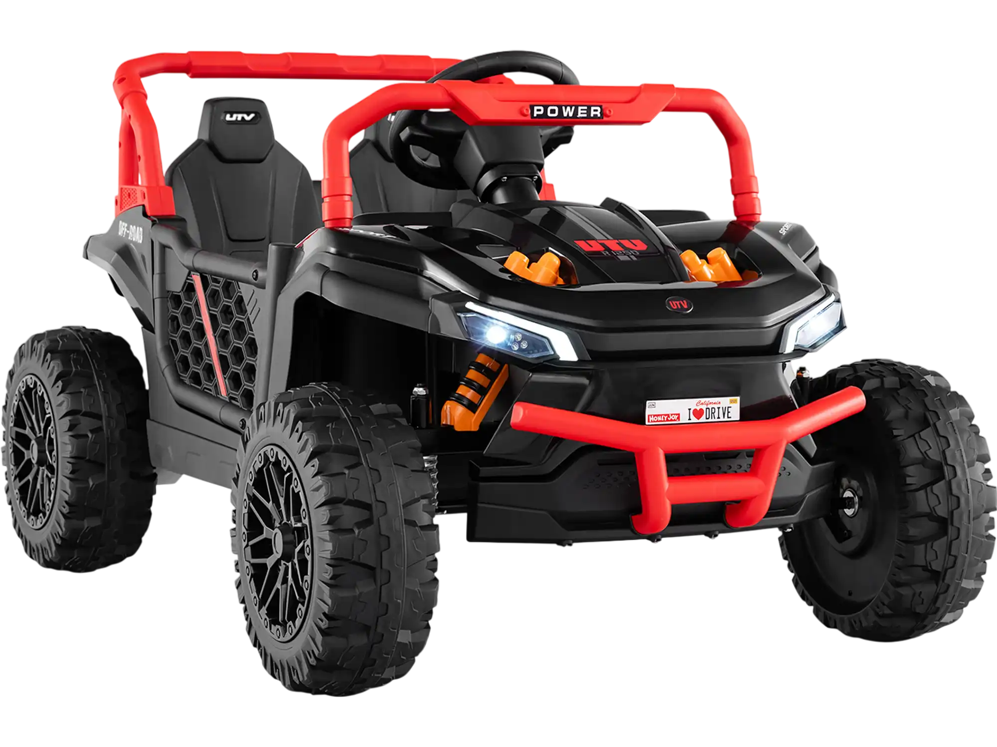 Costway 12V Kids Ride-On Off-Road UTV Truck w/ Parental Remote & Lights 96782341 New