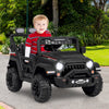 12V Electric Kids Ride on Truck with Remote Control and Music-Black - Gallery View 1 of 11