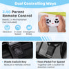 Parent remote control for 12V electric kids ride-on truck, featuring mode switch key and foot pedal for speed control.