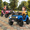 12V Kids Ride on Truck Car with Parental Remote and Music Player-Navy - Gallery View 1 of 12
