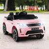 12V Kids Ride On Car with Remote Control Lockable Doors Slow Start System and LED Lights-Pink - Gallery View 1 of 12