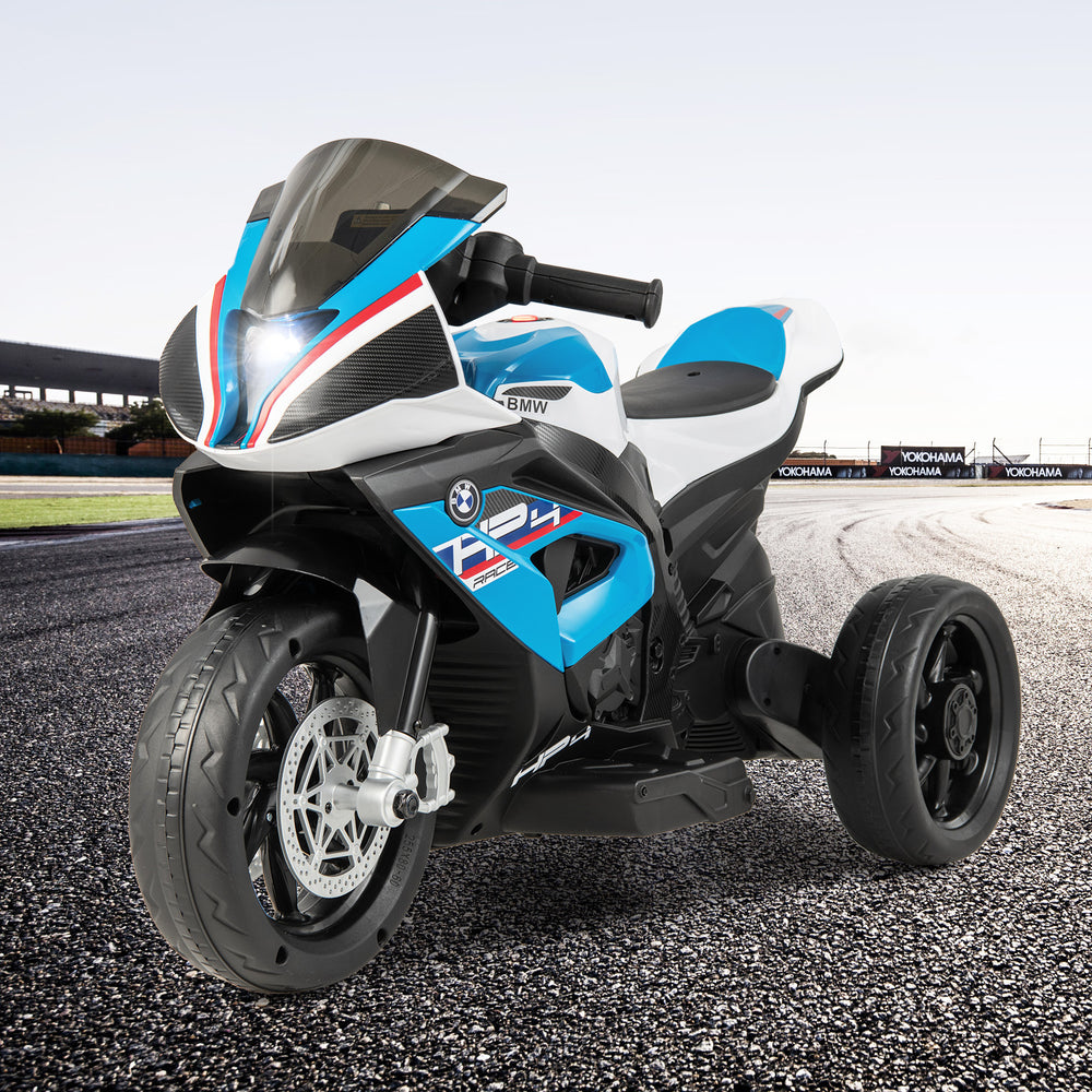 12V Licensed BMW Kids Motorcycle Ride-On Toy for 37-96 Months Old Kids-Blue - Gallery View 1 of 9