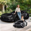 12V Kids Ride-On Car Mercedes-AMG GT3 Licensed with Adjustable Speed-Black - Gallery View 1 of 12