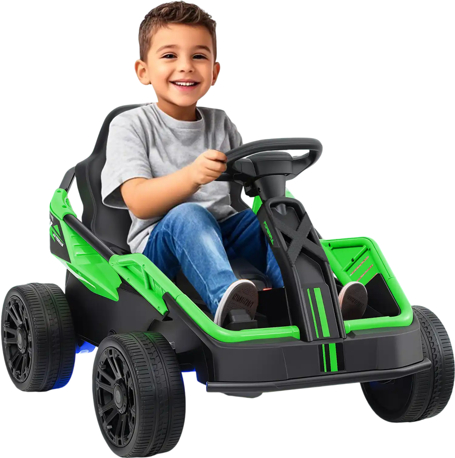 Costway 12V Kids Ride-On Electric UTV Car w/ Remote Music Green 854312679 New
