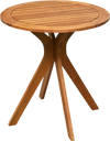 27 InchOutdoor Round Solid Wood Coffee Side Bistro Table