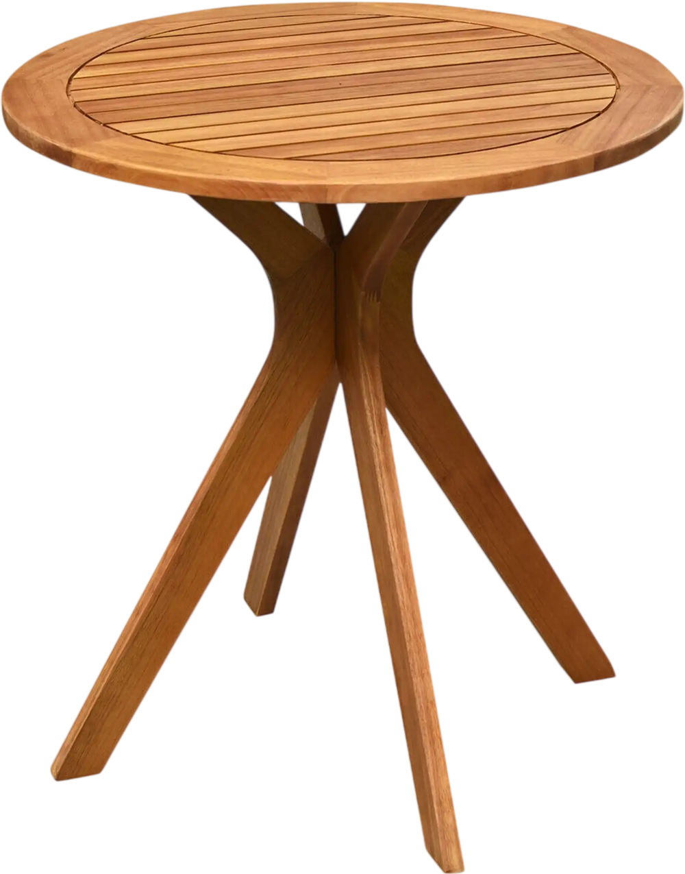 27 InchOutdoor Round Solid Wood Coffee Side Bistro Table