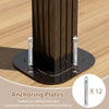 Anchoring plates with pre-drilled holes and screws for easy mounting of the 12 x 12 FT hardtop gazebo on solid ground.