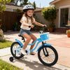 12/14/16/18 Inch Kids Bike with Training Wheels and Basket Navy Color-18 inches - Gallery View 1 of 9