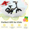 12-inch kids bike with removable training wheels, adjustable seat, and dual brakes, perfect for ages 3-8 for developing.