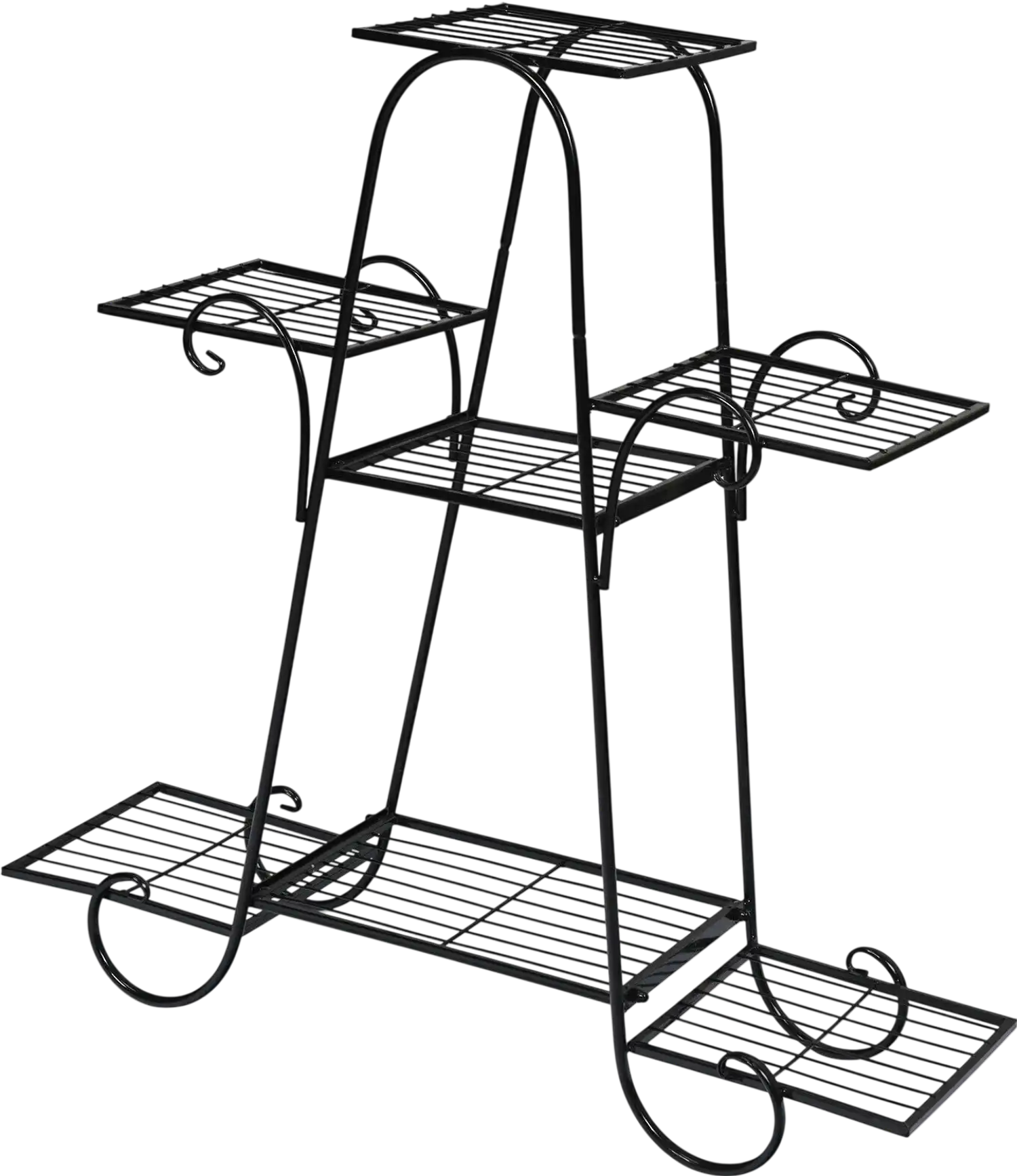 Costway 7 Tier Metal Patio Plant Stand 19750864 New