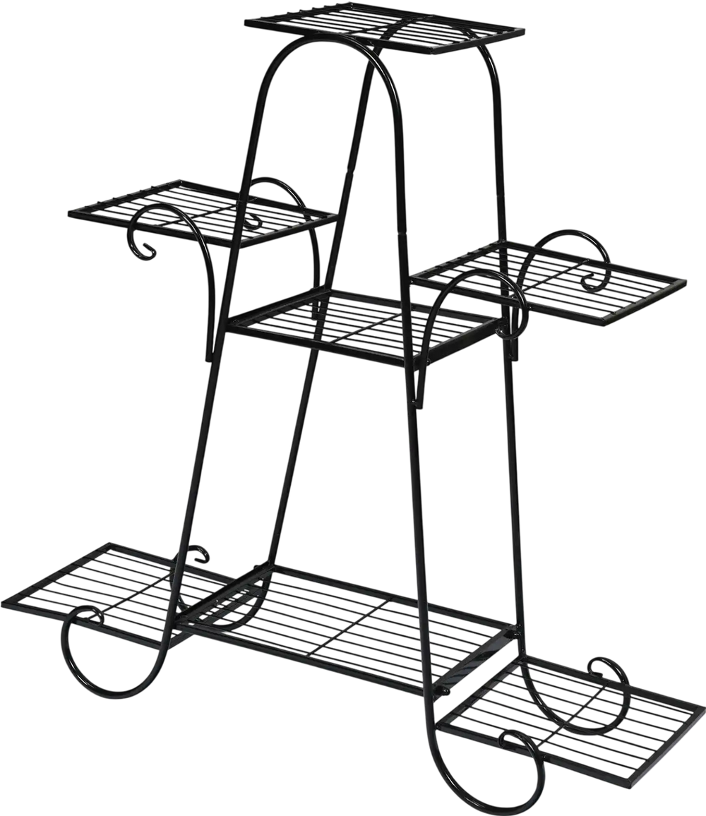 7 Tier Metal Patio Plant Stand