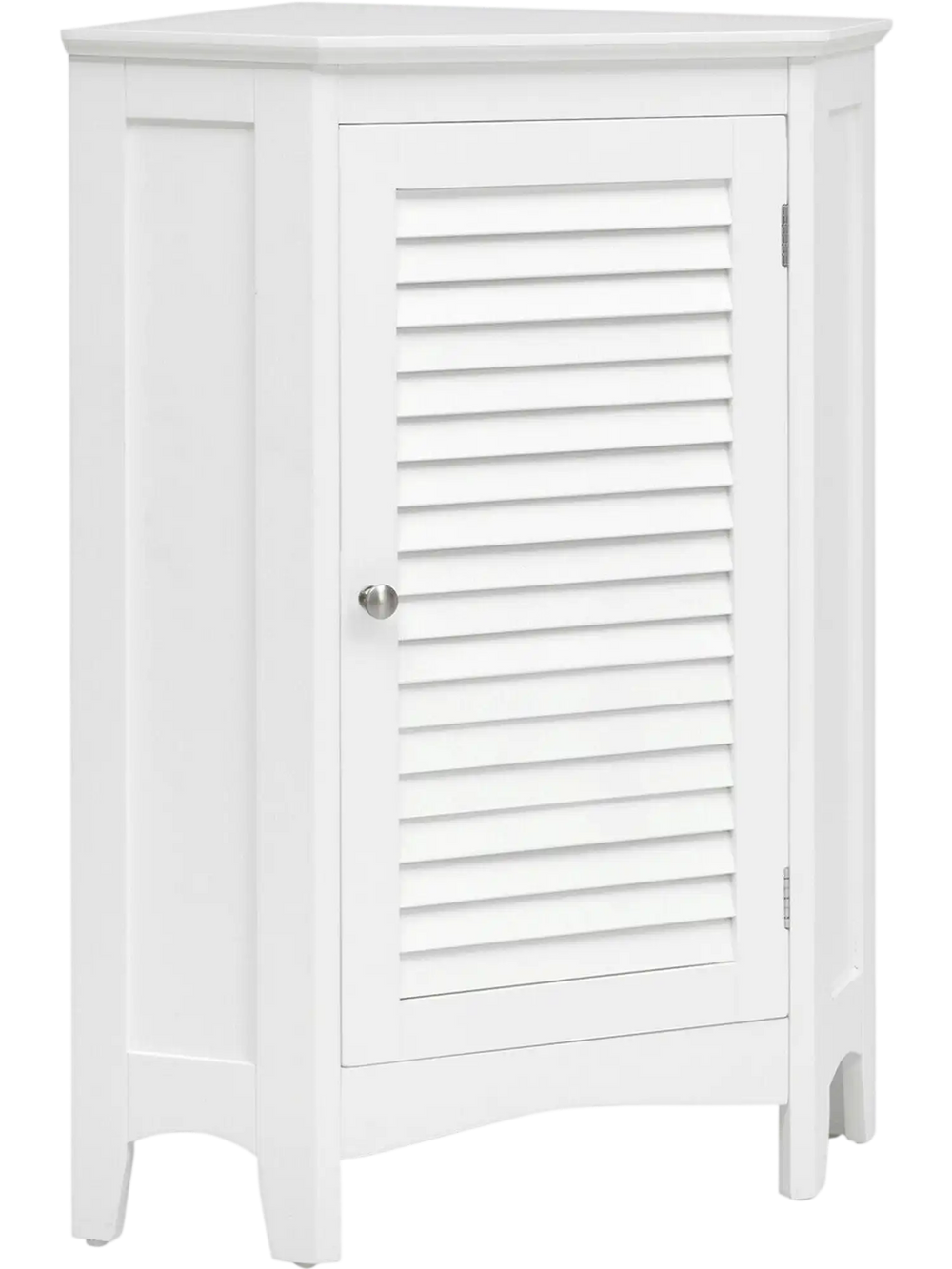 Corner Storage Cabinet Free Standing Bathroom Cabinet with Shutter Door