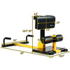 Multifunctional home gym squat equipment with adjustable height, ergonomic cushion, and durable design for core.