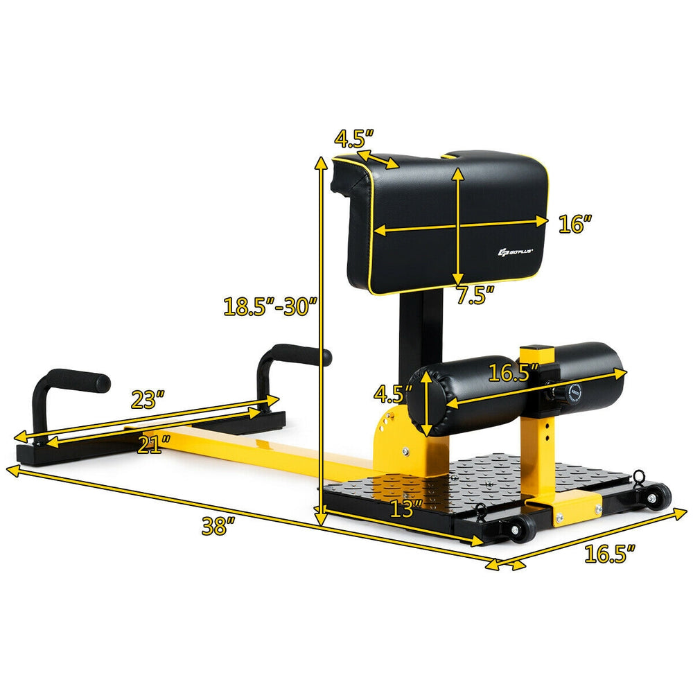 Multifunctional home gym squat equipment with adjustable height, ergonomic cushion, and durable design for core.