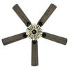52-inch retro ceiling fan with reversible blades, remote control, and bead lampshade for stylish home decor.