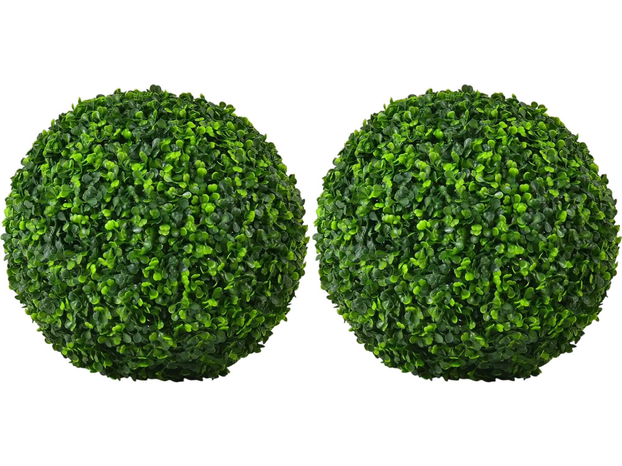 Costway 2-Piece Artificial Topiary Faux Boxwood Ball Plants 19648372 New