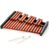 25-note wooden xylophone with hardwood keys and mallets, perfect for educational music activities and performances.