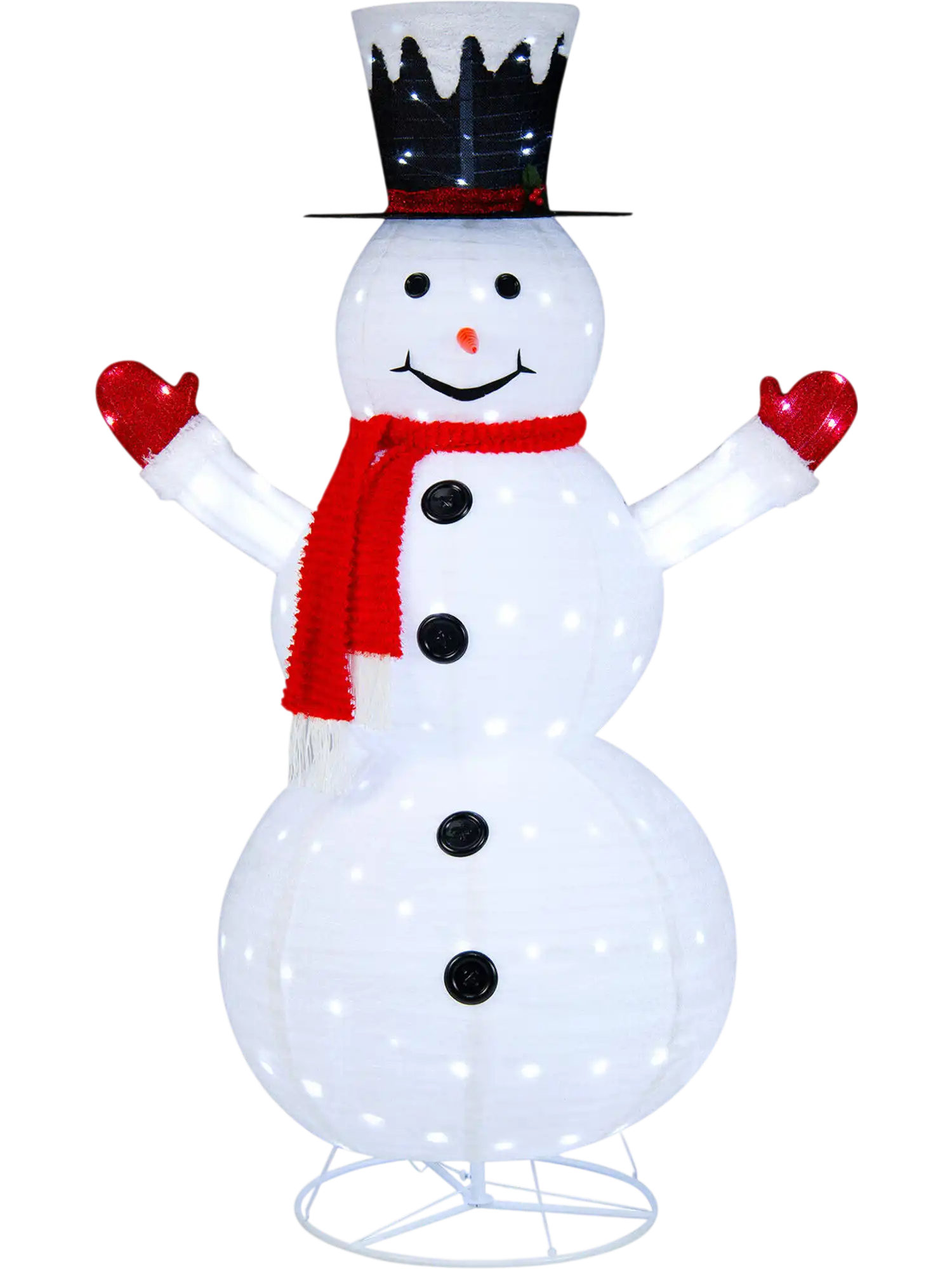 Costway 6' Lighted Snowman Top Hat Red Scarf Christmas Decor 75246839 New