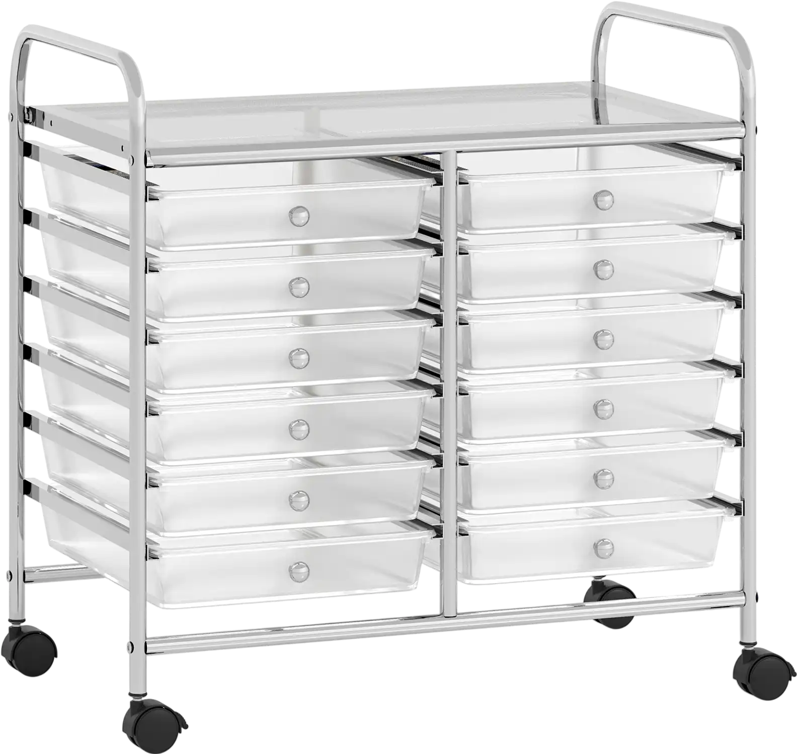 Costway 12-Drawer Rolling Storage Cart Home Office File Cabinet 184563279 New