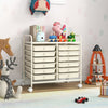 12 Drawers Rolling Storage Cart for Home and Office-White - Gallery View 1 of 9