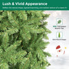 Lush 12 FT artificial Christmas tree with 1818 PVC branch tips and slim pencil shape, perfect for narrow spaces.