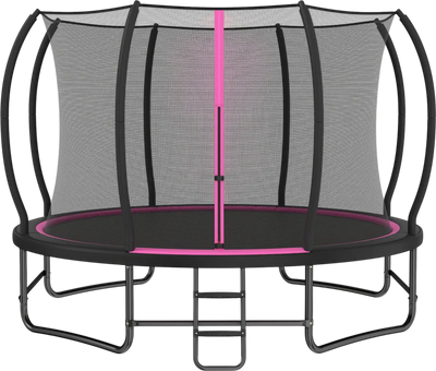 Costway 12' Outdoor Recreational Trampoline with Enclosure Net 79008591 New
