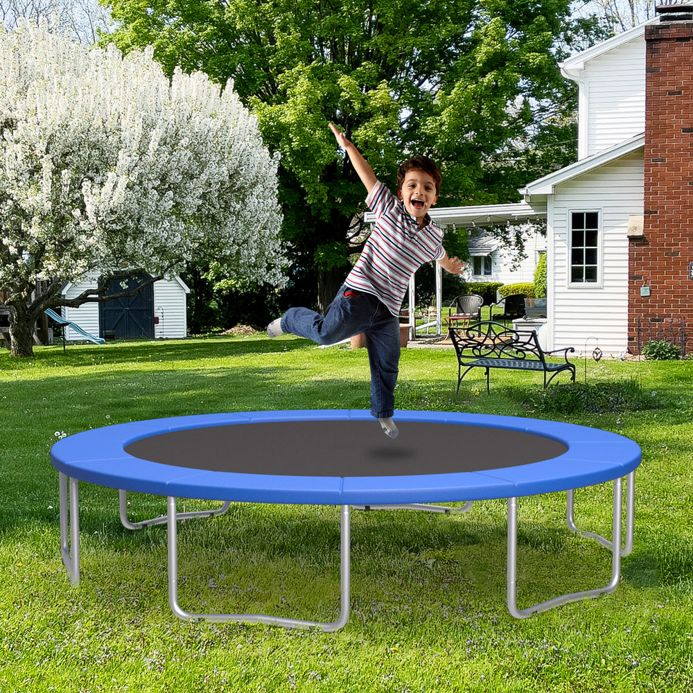 12 Feet Trampoline Pad Replacement Safety Pad with Fixing Straps (Blue) - Gallery View 1 of 10