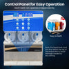 12 Gal/45 L commercial slushy dispenser with triple independent tanks, intuitive control panel, and easy refill feature.