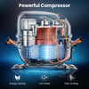 Powerful compressor of the 12 Gal slushy dispenser ensures energy-saving, low noise, and fast cooling for vibrant drinks.