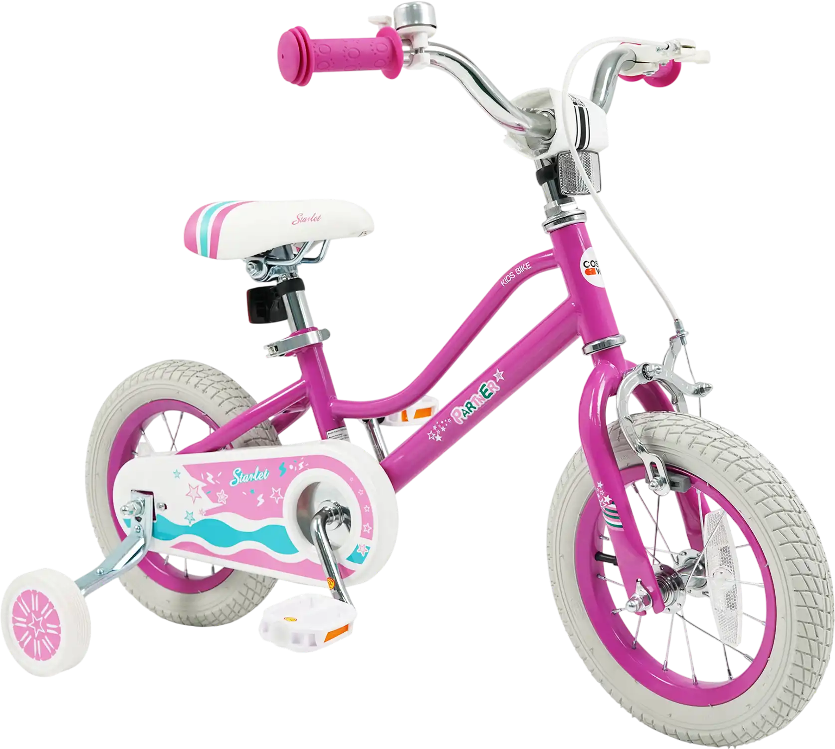 Costway Kids Bike Pink Starlight Wave 12/14/16/18