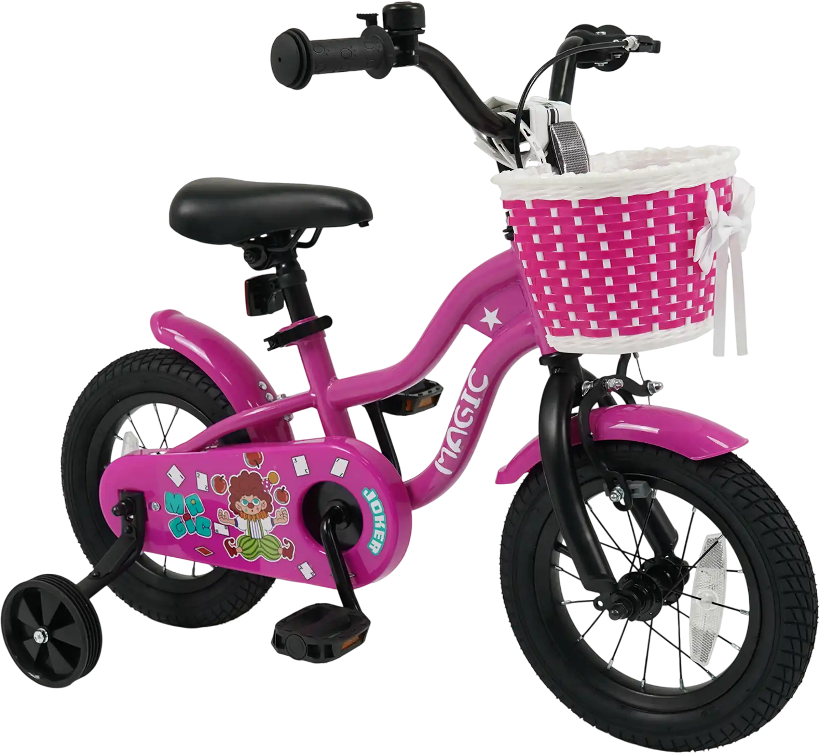 Costway Kids Bike w/ Training Wheels Magic Rose 12/14/16/18