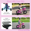 12-inch kids bike with training wheels, adjustable seat, and colorful design, perfect for ages 3-4 for learning balance.