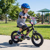 12 Inch Kids Bike with Training Wheels for Ages 3-4 Years Old Black- Street Art Time - Gallery View 1 of 10