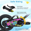 12-inch kids bike with training wheels, hand brake, rear coaster brake, and chain guard for safe outdoor riding.