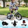 Kids bike with training wheels, adjustable seat, and safety features, perfect for outdoor fun and learning.
