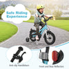 12-inch kids bike with training wheels, anti-slip handlebars, and reflectors for safe riding experience for ages 3-4.
