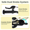 Hand brake and coaster brake details of the 12 inches kids bike, designed for safety and easy riding for children.
