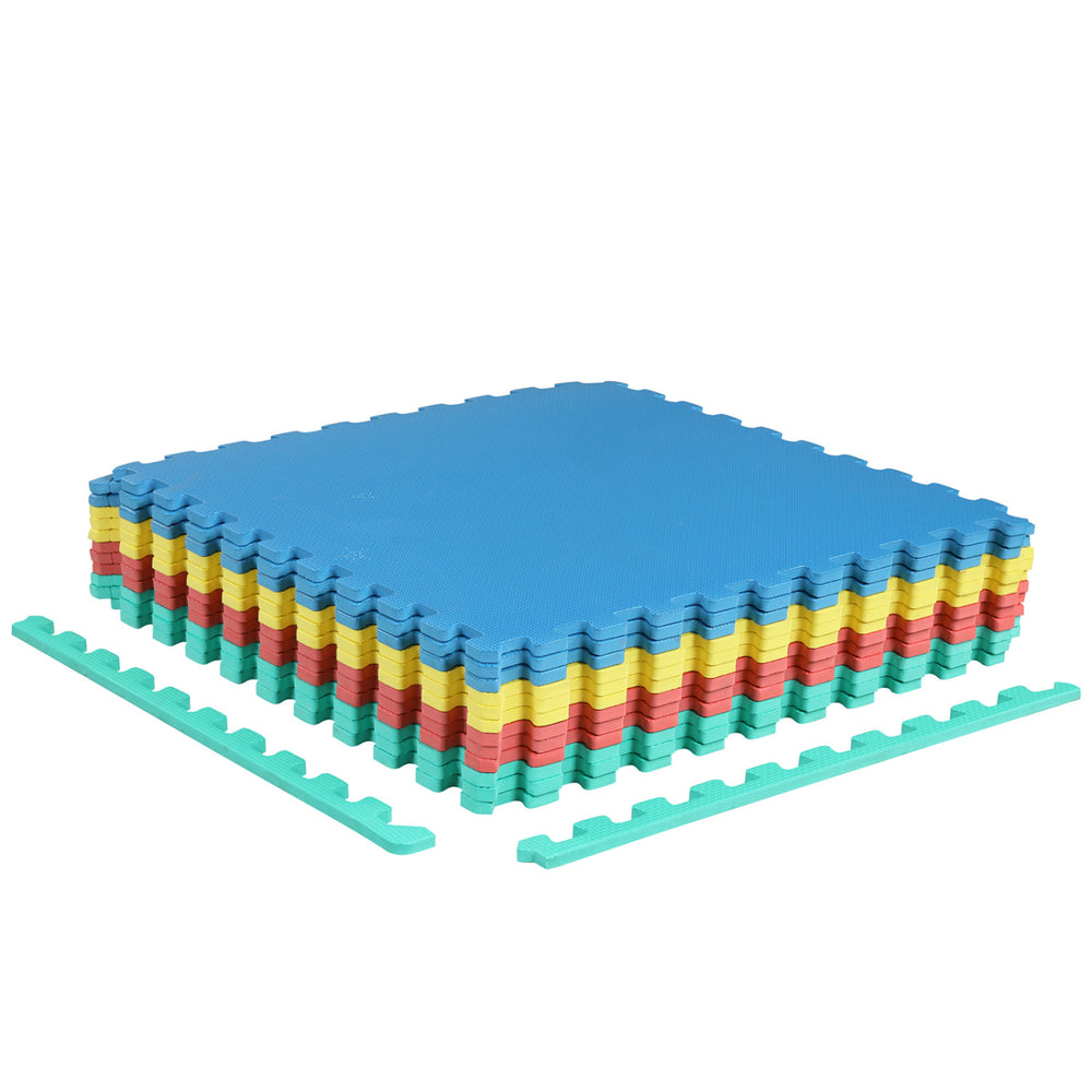 12 Pack Non-Slip Protective Interlocking EVA Foam Floor Tiles-Multicolor - Gallery View 1 of 1