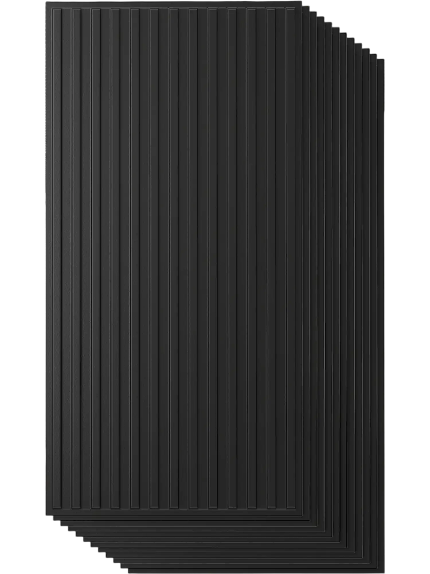 Costway 12-Pack PVC 3D Slat Wall Panels Interior Living Room TV Background Decor 23399733 New