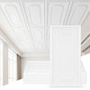 White PVC ceiling tiles showcasing a 3D-style design, ideal for easy installation and customizable interior decor.