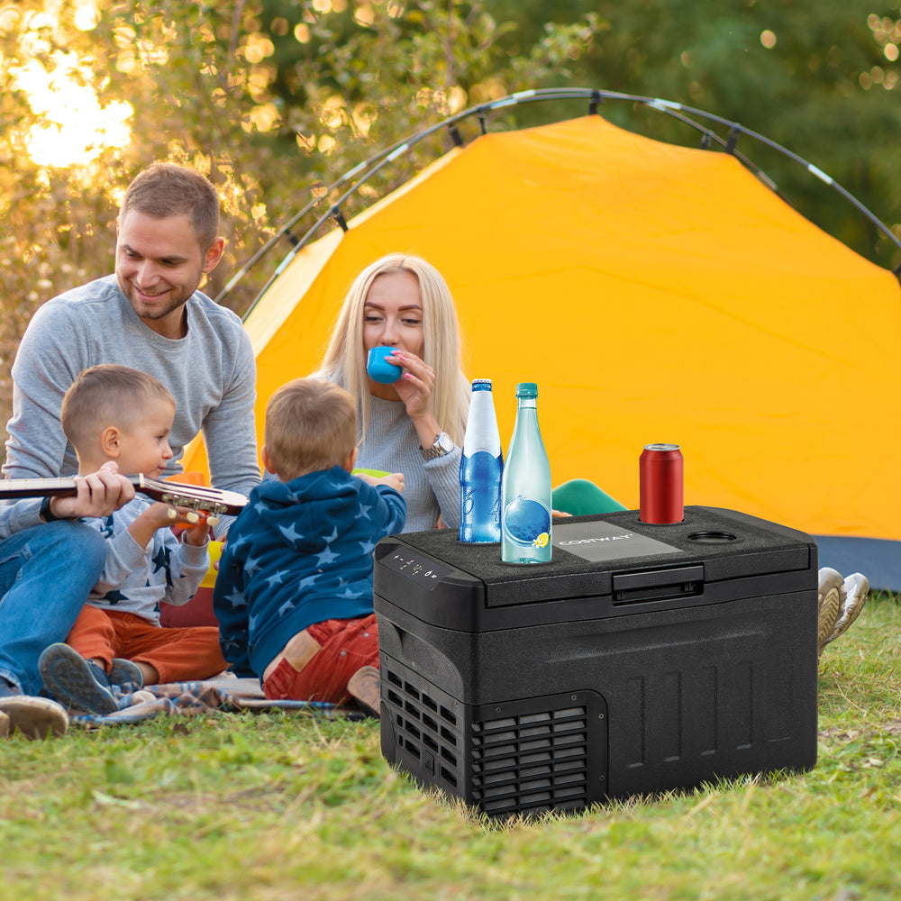 12V Car Refrigerator 23QT Portable with Touch Panel and Removable Divider-S - Gallery View 1 of 10