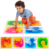 Colorful 12" x 12" toddler sensory floor tiles provide a fun, interactive experience that enhances sensory development during play.