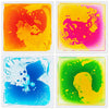 Colorful 12" x 12" toddler sensory floor tiles featuring liquid flow for sensory development and active play.