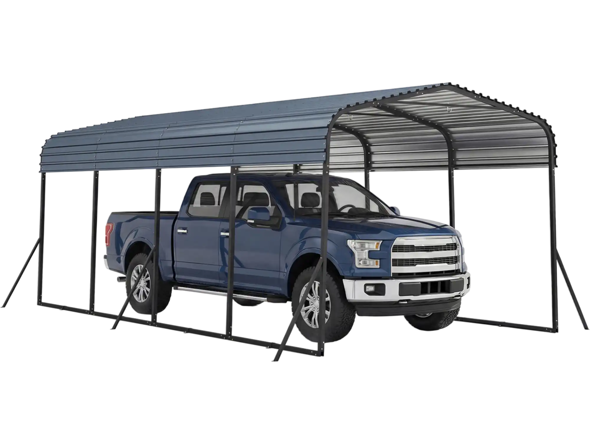 Costway 12' x 20' Heavy-Duty Galvanized Steel Carport Outdoor Garage Car Shelter 64969816 New