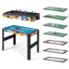 12-in-1 combo game table set featuring foosball, air hockey, pool, chess, and ping pong for versatile indoor fun.